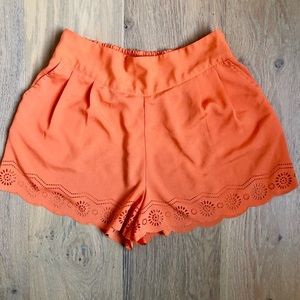 orange shorts
